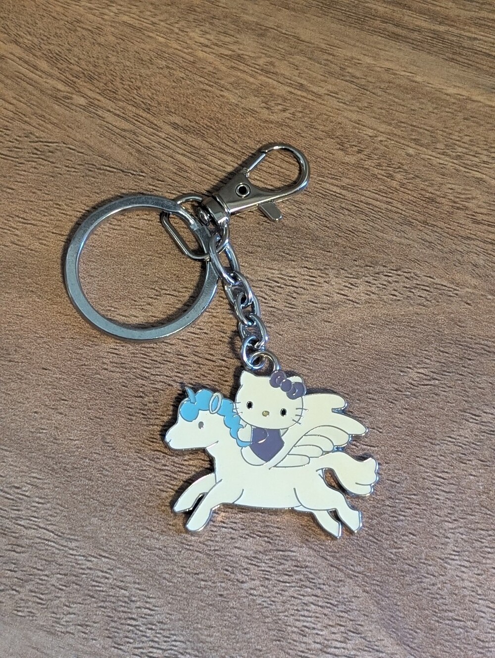 Hello Kitty Unicorn Sanrio Enamel Keychain Bag Charm FOB Sanrio